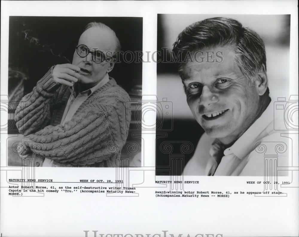 1991 Press Photo Robert Morse in Tru - cvp46260 - Historic Images