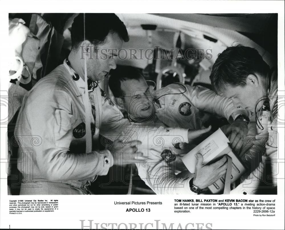 1995 Press Photo Tom Hanks Bill Paxton Kevin Bacon in Apollo 13 - cvp56307 - Historic Images