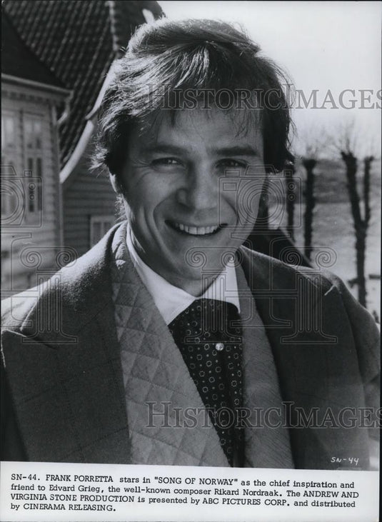 1971 Press Photo Frank Porretta in Song of Norway - cvp48123 - Historic Images