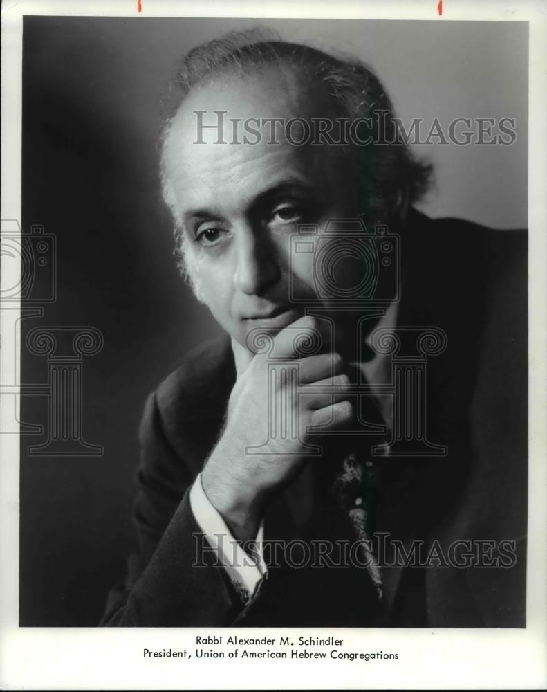 1976 Press Photo Rabbi Alexander M Schindler President Union American Hebrew Con - Historic Images