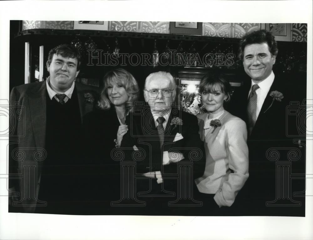 1988 Press Photo JOhn Candy Teri Garr Art Carney Jane Curtain John Larroquette - Historic Images