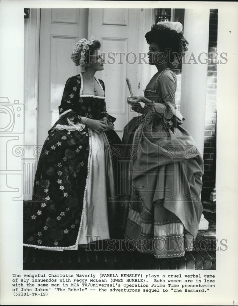 Press Photo Pamela Hensley and Gwen Humble star in The Rebels - cvp73336 - Historic Images