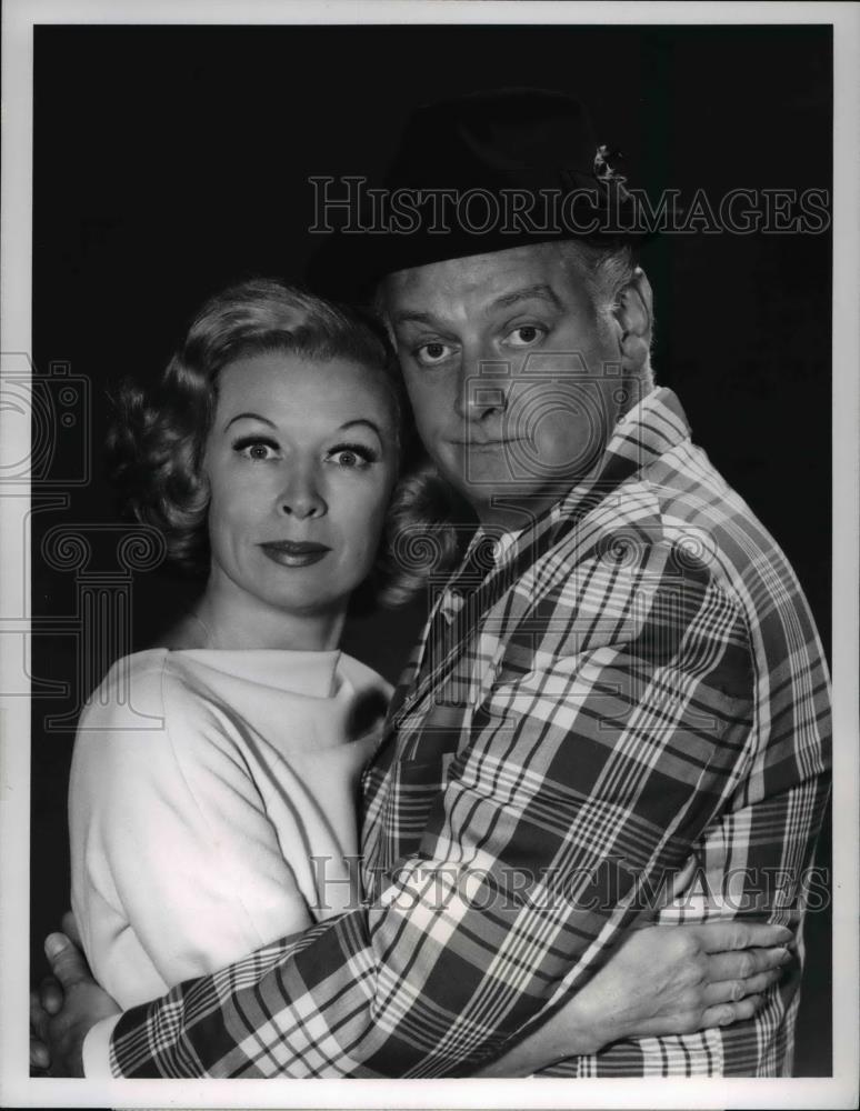 1966 Press Photo Jane Kean Art Carney "The Jackie Gleason Show" - cvp55305 - Historic Images