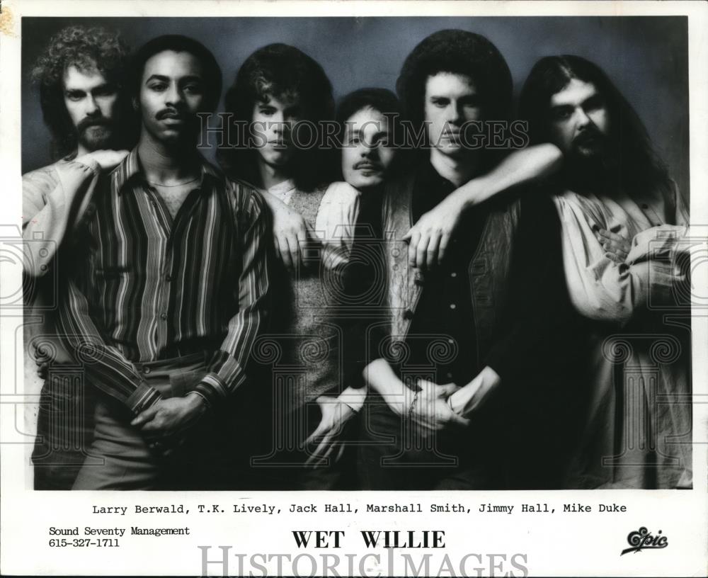 1979 Press Photo Wet Willie Larry Berwald T. K. Lively Jack Hall M. Smith - Historic Images