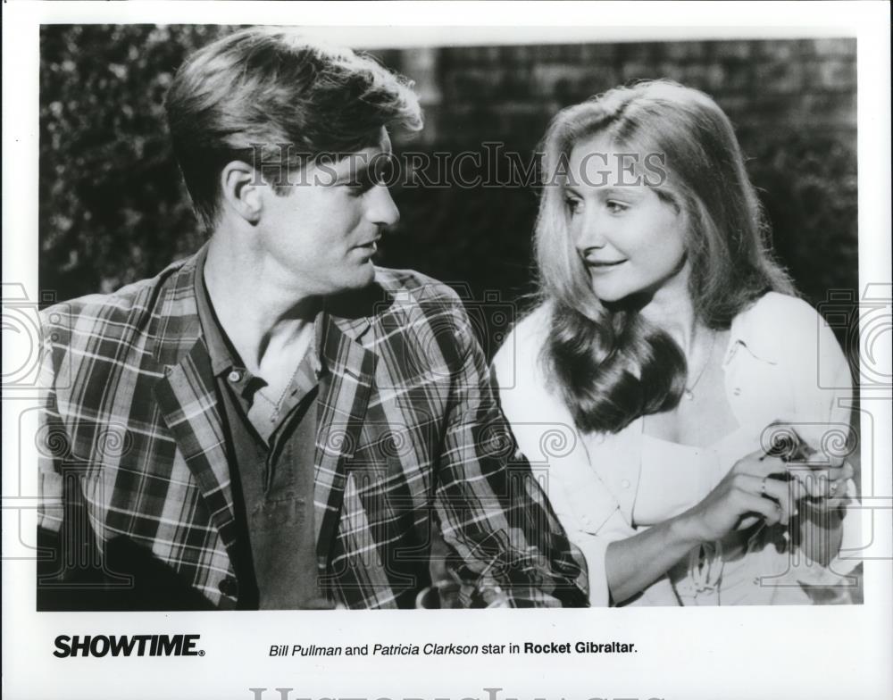 1990 Press Photo Rocket Gibraltor Bill Pullman Patricia Clarkson - cvp43891 - Historic Images