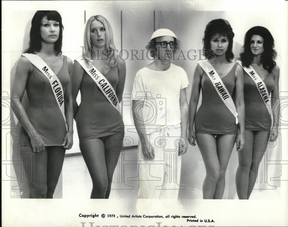 1973 Press Photo Woody Allen stars as Miles Monroe in Sleeper movie film - Historic Images