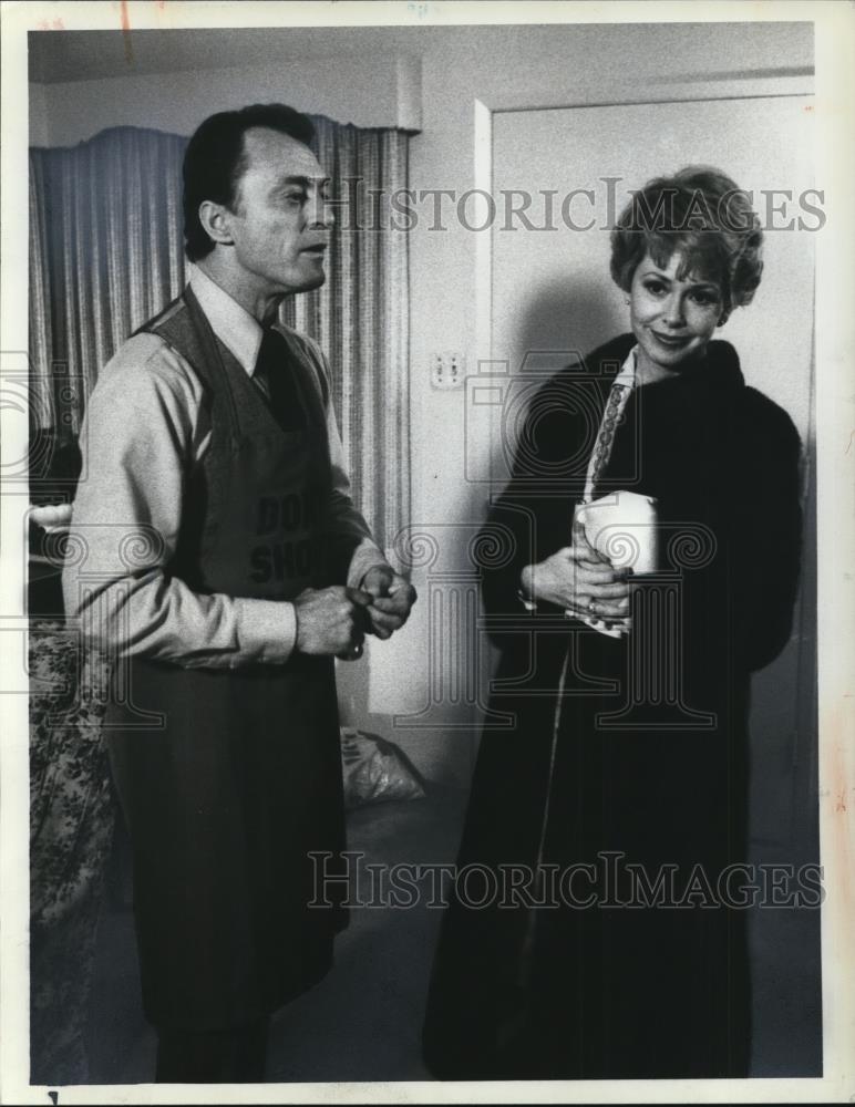 1960 Press Photo Peter Donat & Barbara Rush in Trapped - cvp44639 - Historic Images