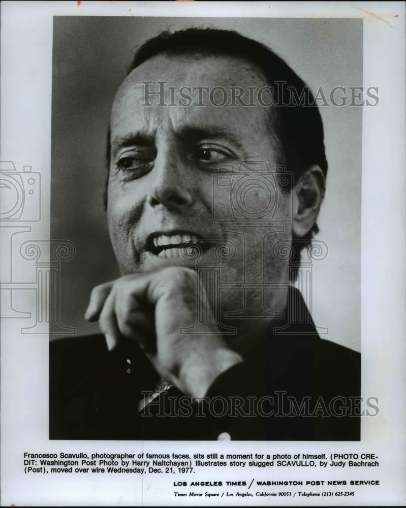 1977 Press Photo Photographer Francesco Scavullo - cvp76328 - Historic Images