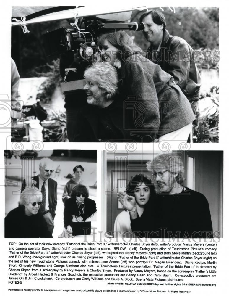 Press Photo Charles Shyer Nancy Meyers David Diano Jane Adams Diane Keaton - Historic Images