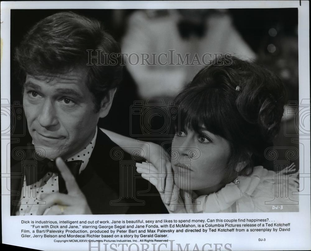1978 Press Photo Fun With Dick And Jane George Segal Jane Fonda - Historic Images
