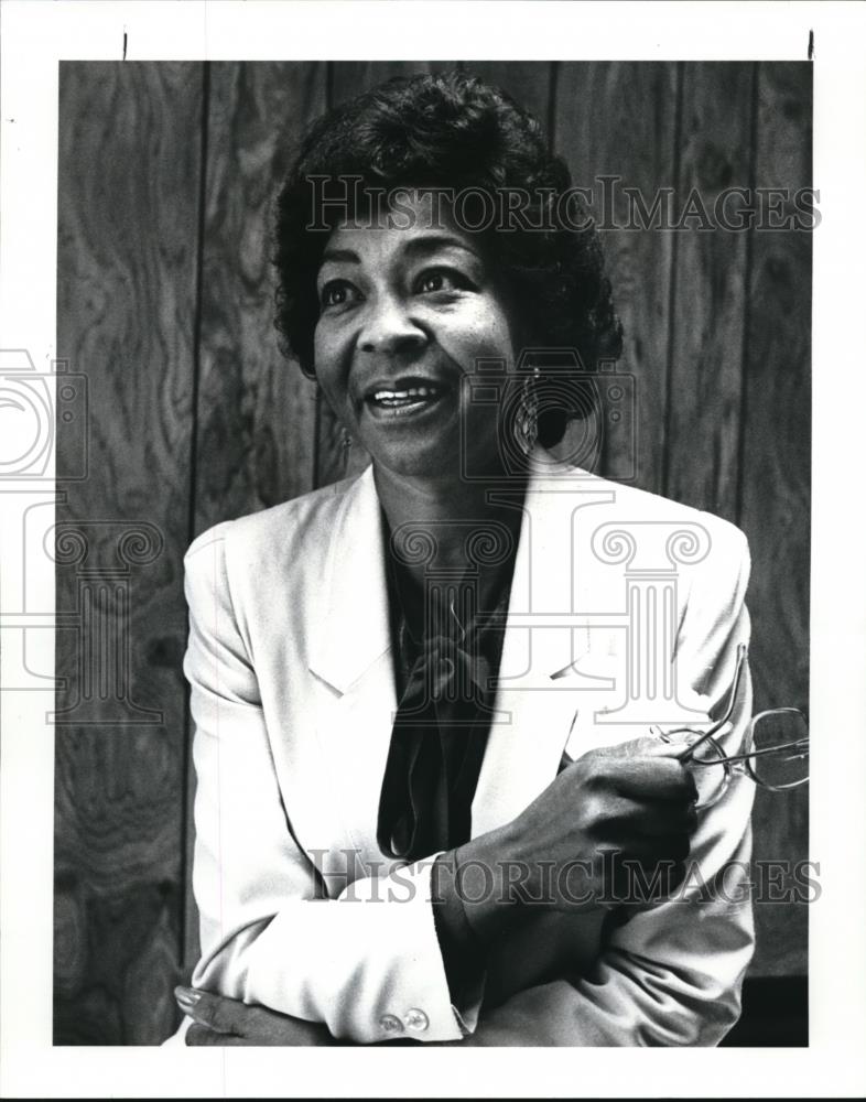 1987 Press Photo Ione Willis-Hancock, director of Harambee Adoption Center - Historic Images