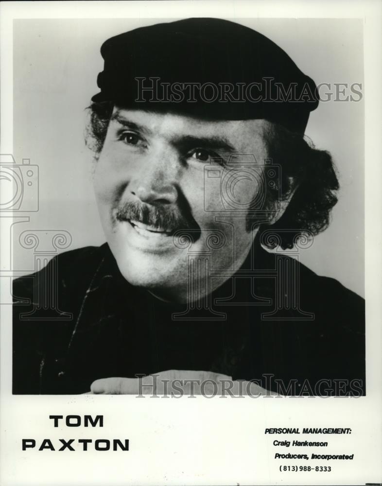 1986 Press Photo Tom Paxton American Folk Singer Songwriter and Musician - Historic Images