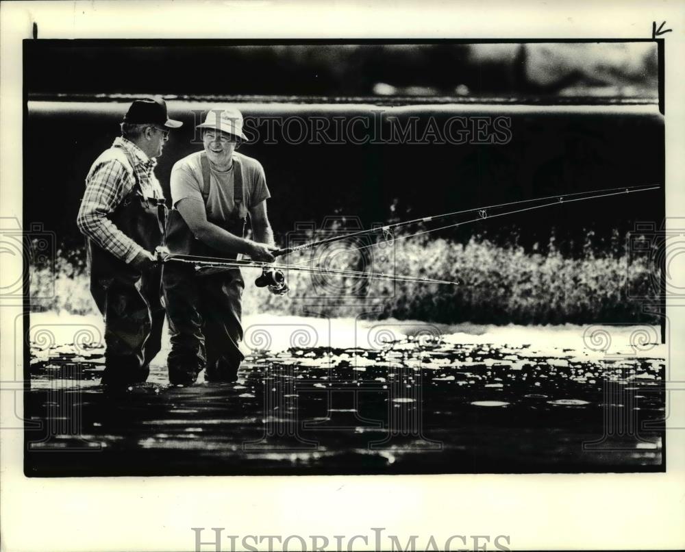 1984 Press Photo Ray Trumphour and Stephen Bobrowski - Historic Images