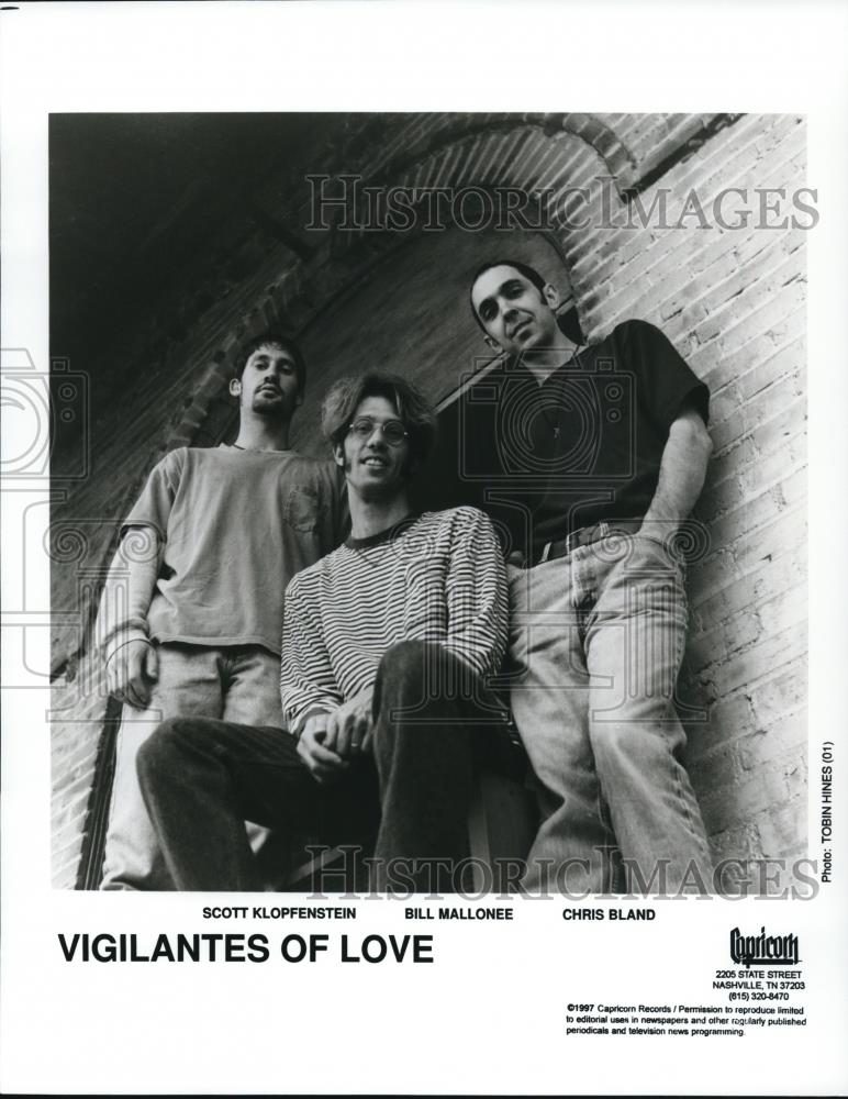 1997 Press Photo Bill Mallonee Scott Klopfenstein Chris Bland Vigilantes of Love - Historic Images