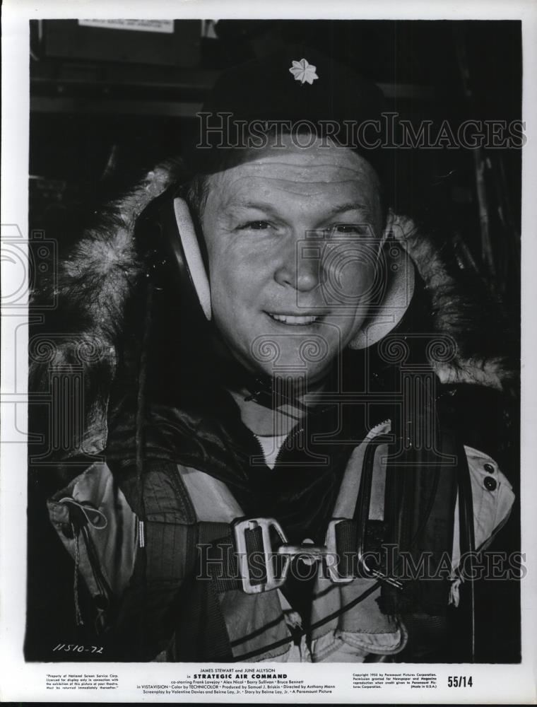 1955 Press Photo Alex Nicol as Ike Knowland in Strategic Air Command - cvp41345 - Historic Images