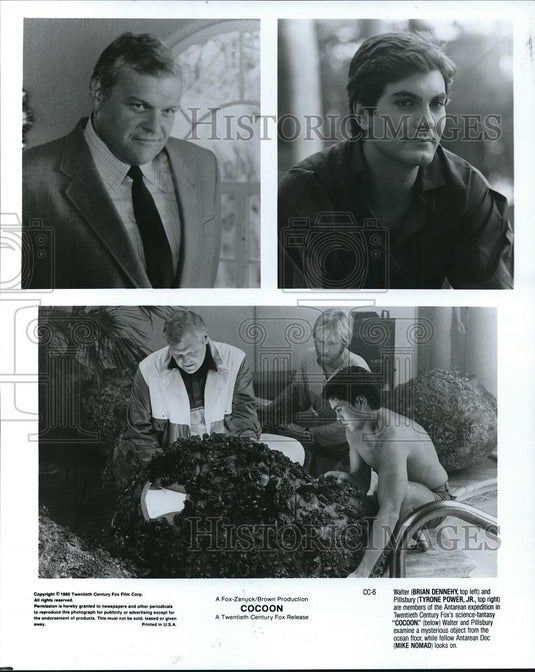 1985 Press Photo Brian Dennehy Tryone Power, Jr. in Cocoon - cvp68844 - Historic Images