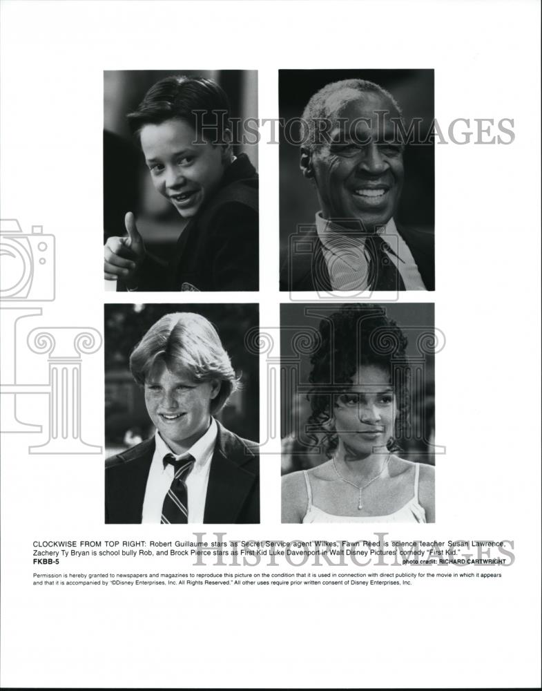 Press Photo Robert Guillaume Zachery Ty Bryan Brock Pierce Susan Lawrence - Historic Images