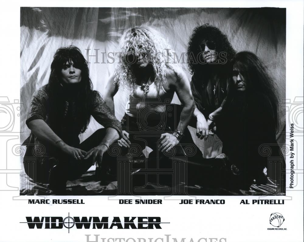 1992 Press Photo Marc Russell Dee Snider Joe Franco and Al Pitrelli Widowmaker - Historic Images