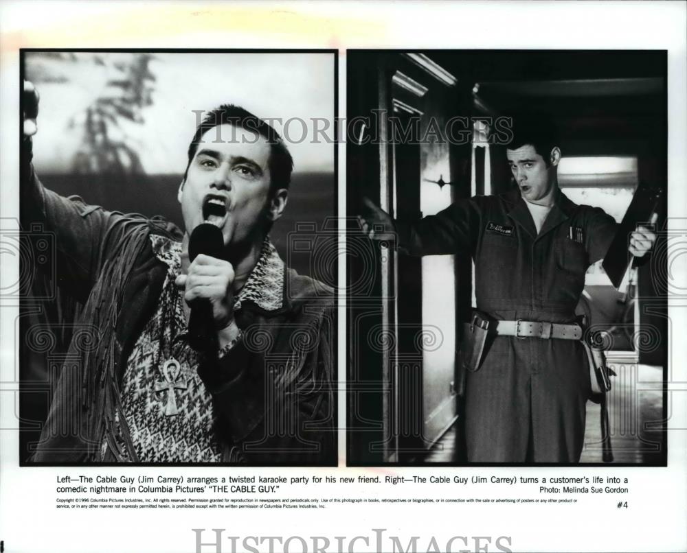 1996 Press Photo Jim Carrey in The Cable Guy - cvp75235 - Historic Images