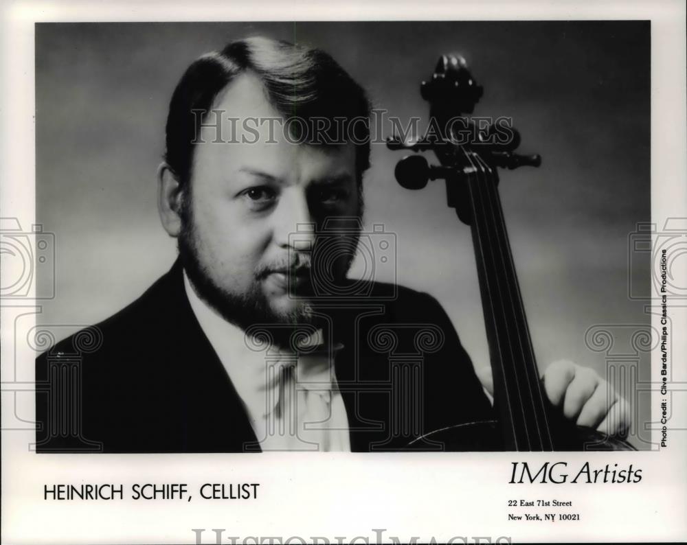 1991 Press Photo Heinrich Schiff Cellist - cvp75821 - Historic Images