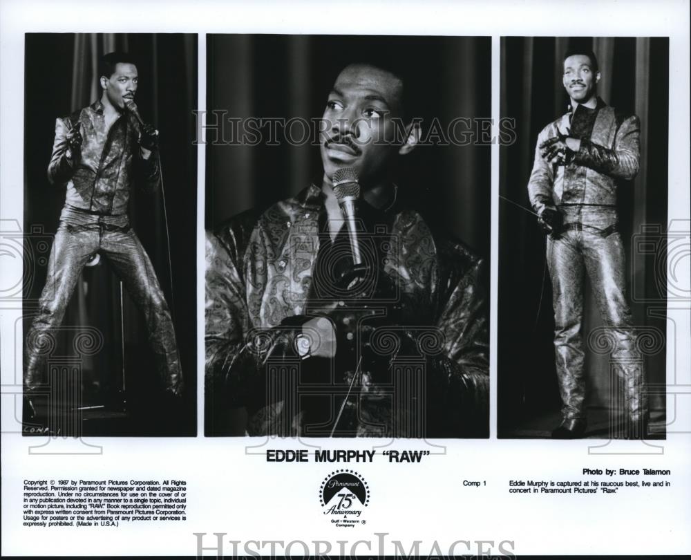 1987 Press Photo Eddie Murphy in "Raw" - cvp56531 - Historic Images