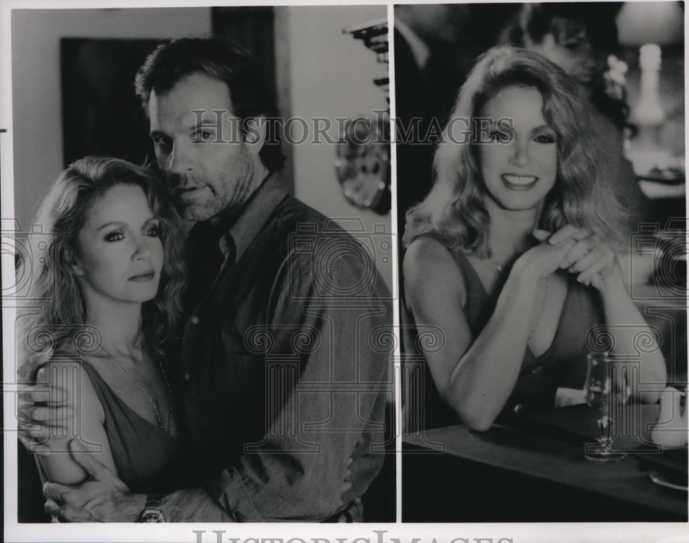 1991 Press Photo Donna Mills & Stephen Collins in Remember - cvp72474 - Historic Images