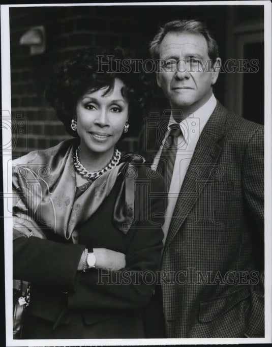 1989 Press Photo Diahann Carroll & Richard Crenna in Murder in Black & White - Historic Images