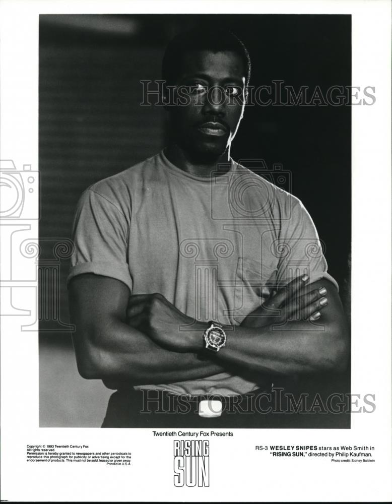1994 Press Photo Wesley Snipes stars as Web Smith in Rising Sun - cvp42453 - Historic Images