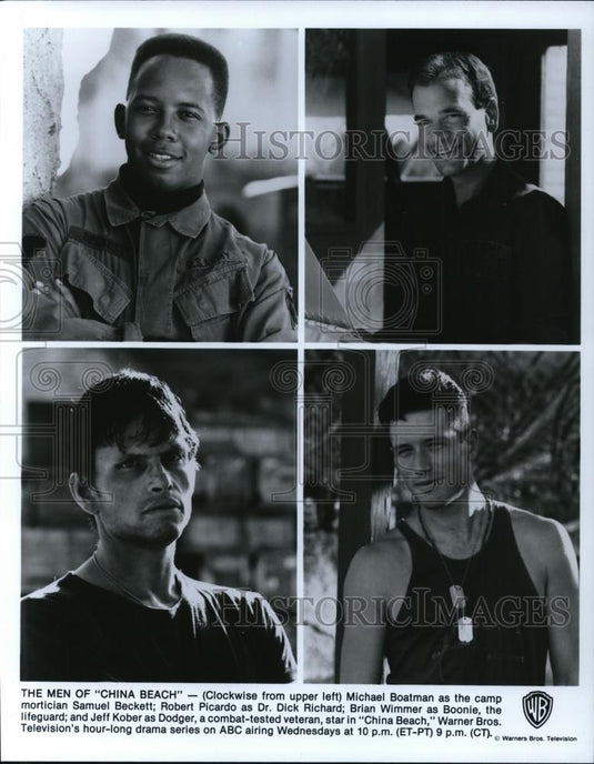 Undated Press Photo Michael Boatman Robert Picardo Brian Wimmer and Jeff Kober - Historic Images