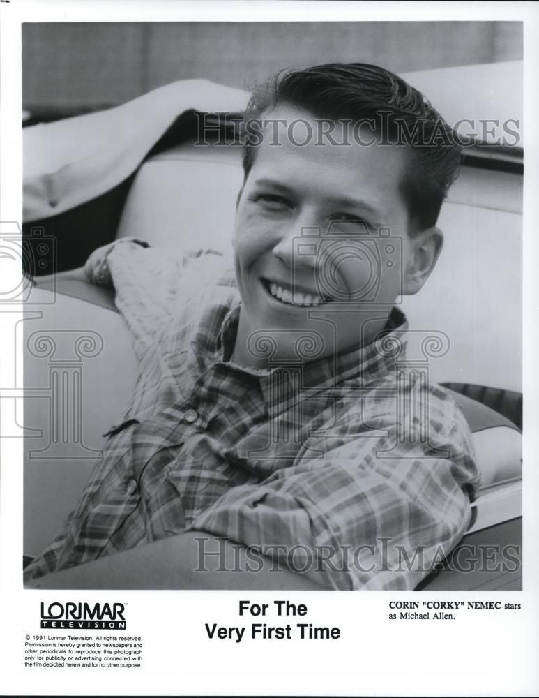 1991 Press Photo Corin Corky Nemec as Michael Allen in For the Very First Time - Historic Images