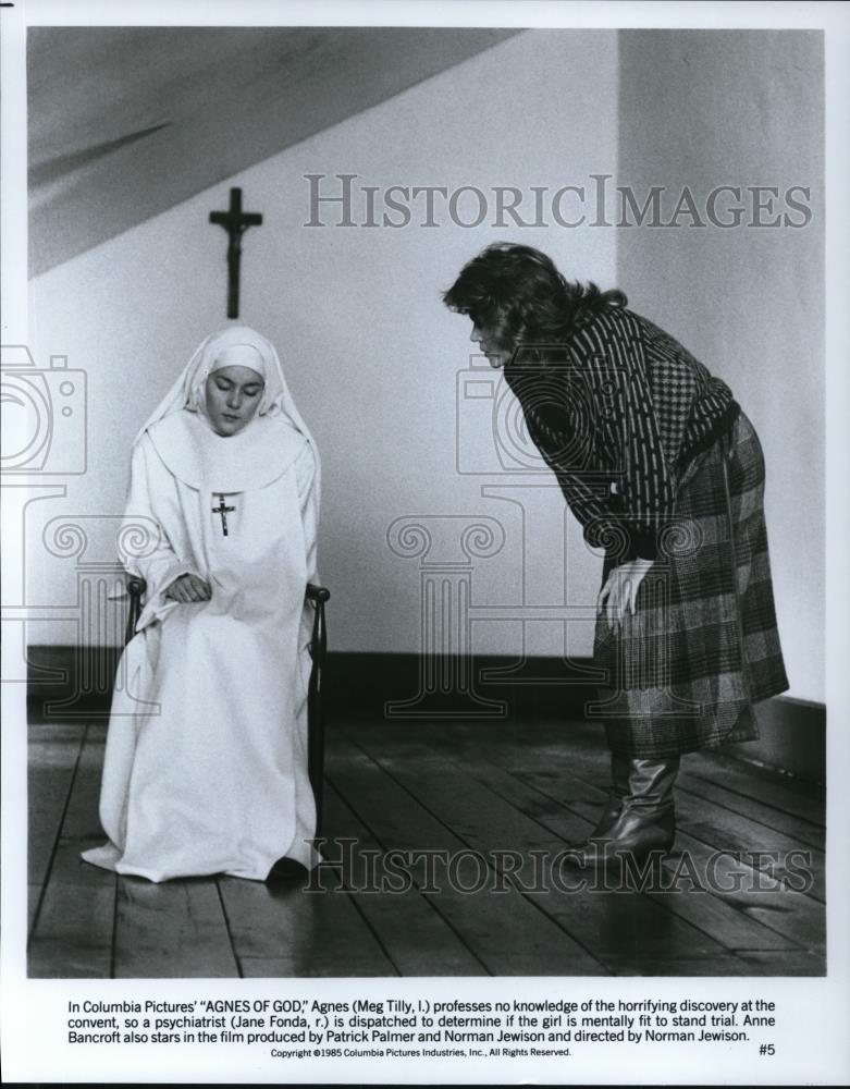 1986 Press Photo Agnes Of God Meg Tilly Jane Fonda - cvp44502 - Historic Images