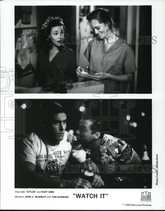 1993 Press Photo Lili Tylor, Suzy Amis, John C McGinley & Tom Sizemore Watch It - Historic Images