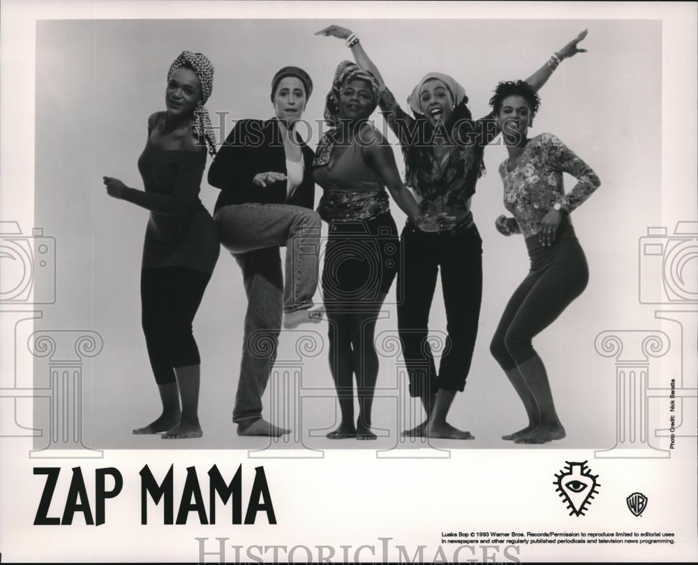 1993 Press Photo Marie Daulne and Zap Mama band - cvp56289 - Historic Images