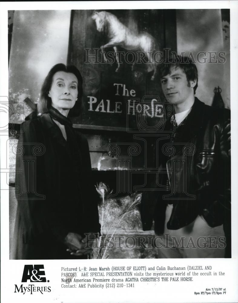 1997 Press Photo Jean Marsh and Colin Buchanan star in The Pale Horse - Historic Images