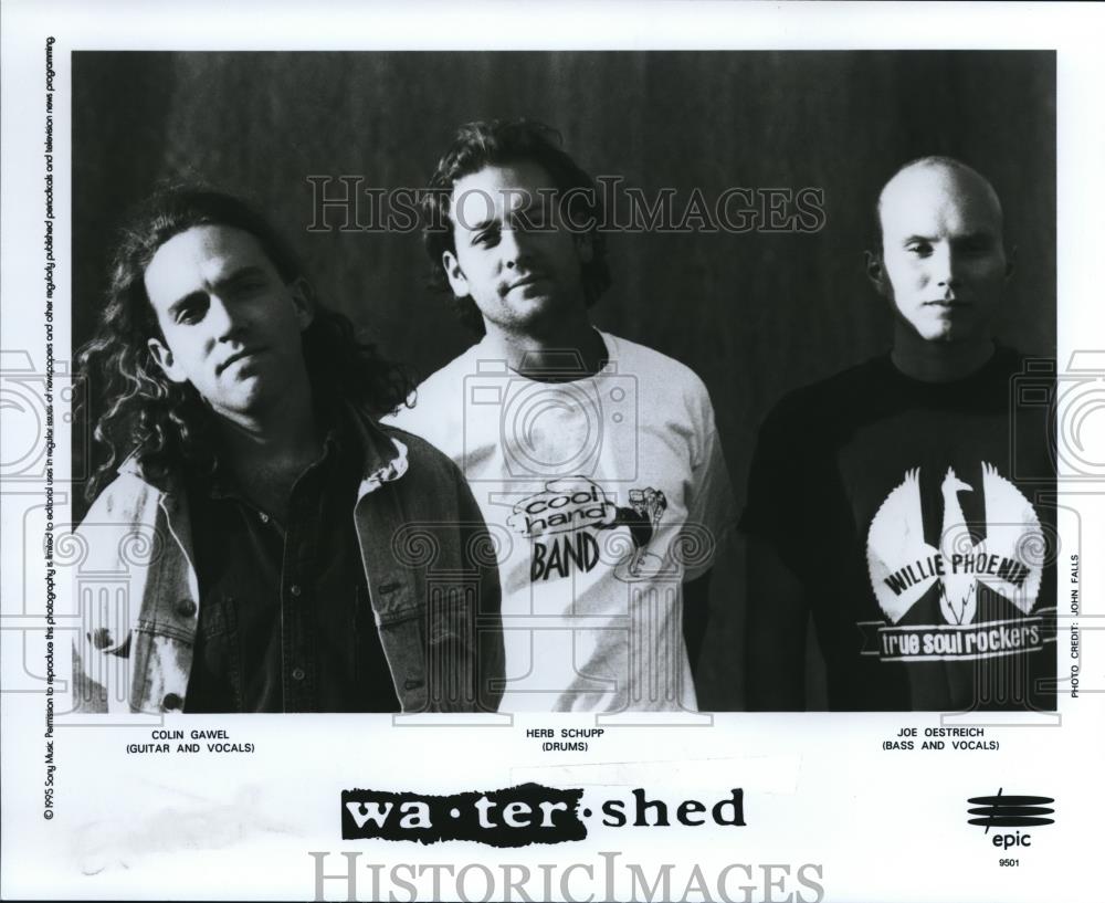 1995 Press Photo Colin Gawel Herb Schupp Joe Destreich &quot;Watershed&quot; - cvp56776 - Historic Images