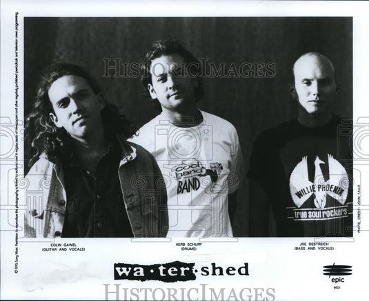 1995 Press Photo Colin Gawel Herb Schupp Joe Destreich "Watershed" - cvp56776 - Historic Images