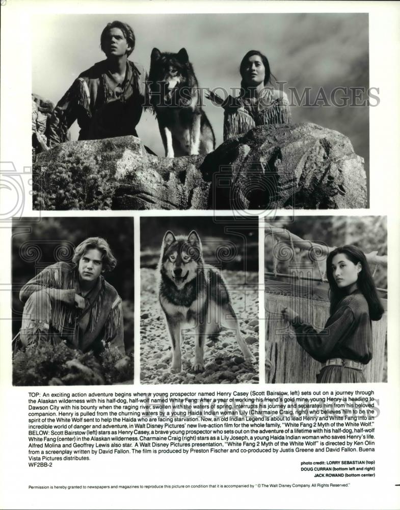 1991 Press Photo White Fang 2 Scott Bairslow Charmaine Craig - cvp45549 - Historic Images