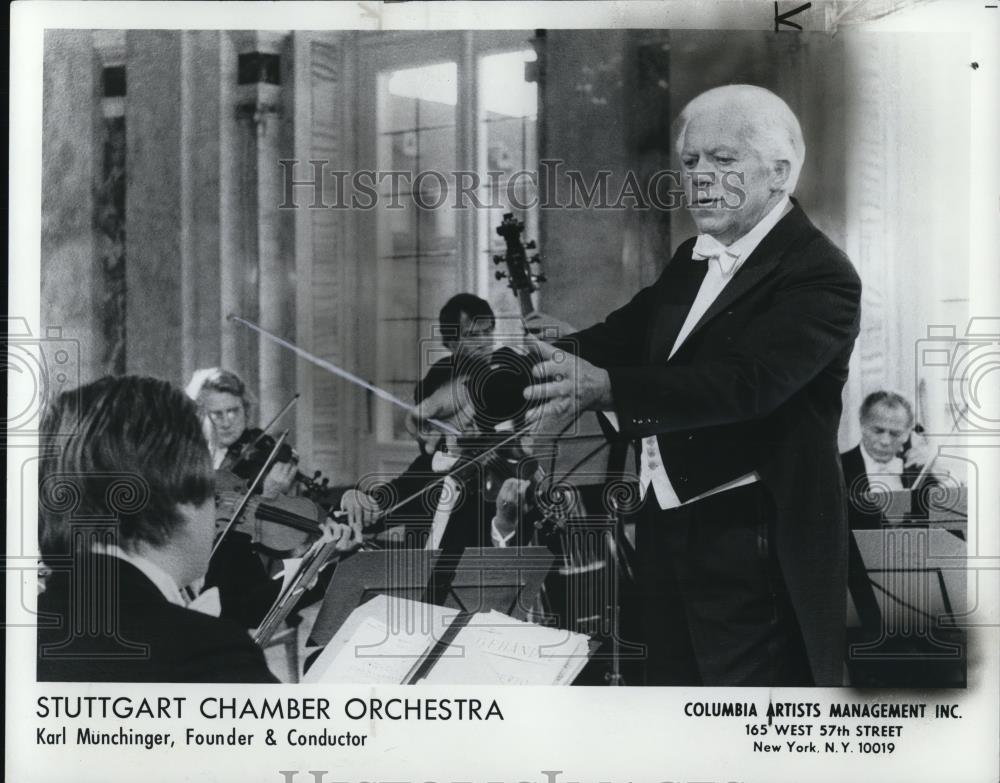1984 Press Photo Karl Muenchinger Stuttgart Chamber Orchestra - cvp49620 - Historic Images
