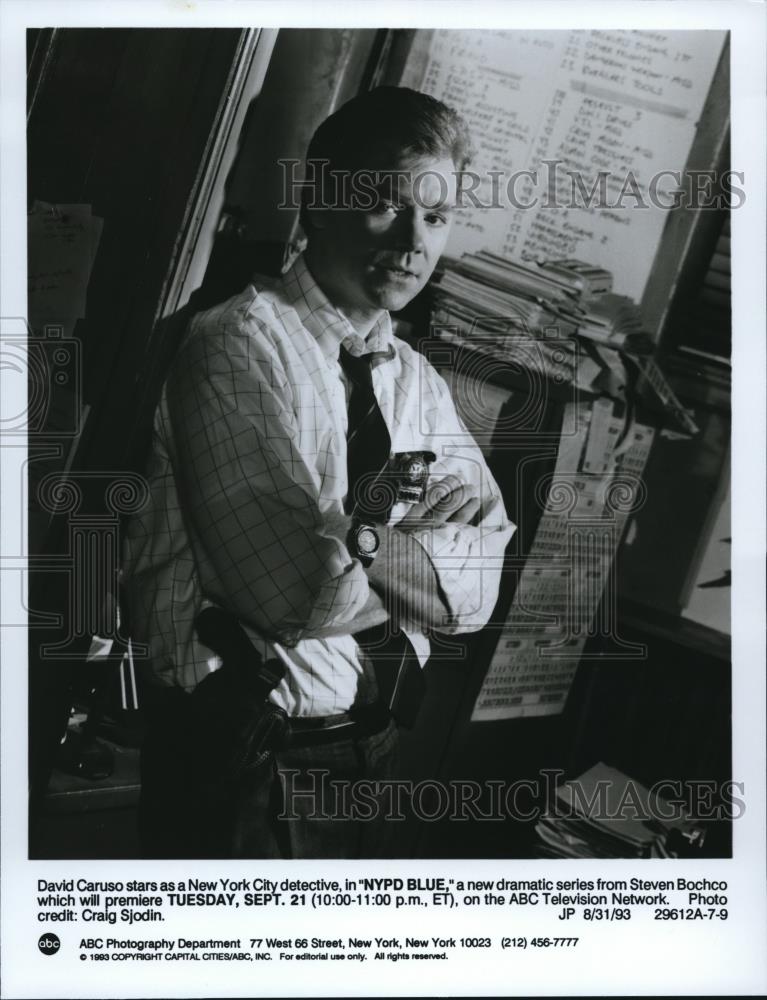 1993 Press Photo David caruso NYPD Blue - cvp51973 - Historic Images