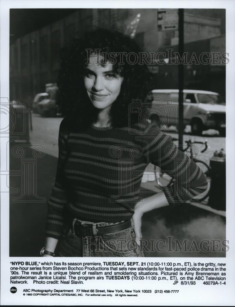 1993 Press Photo Amy Brennerman NYPD Blue - cvp51982 - Historic Images