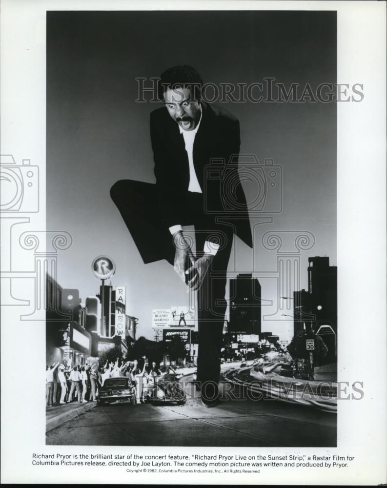 1982 Press Photo Richard Pryor Live on the Sunset Strip - cvp43213 - Historic Images