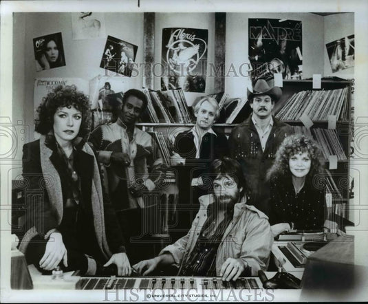 1978 Press Photo Cassie Yates Cleavon Little Martin Mull Eileen Brennan in FM - Historic Images