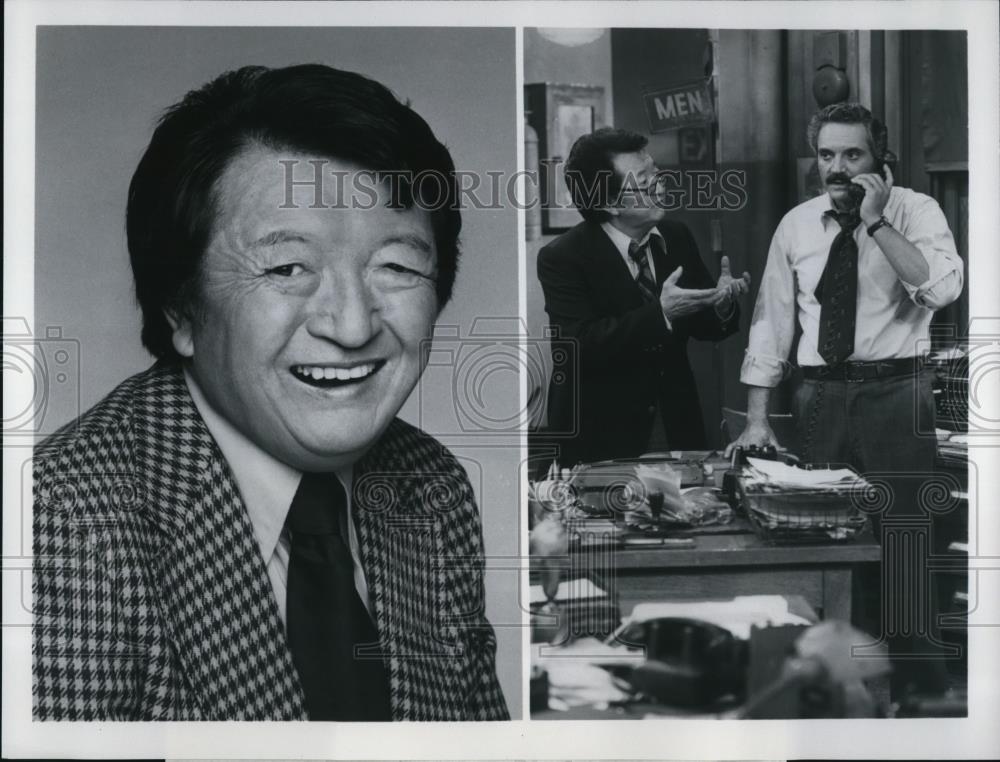 1979 Press Photo Jack Soo &amp; Hal Linden in Barney Miller - cvp54271 - Historic Images