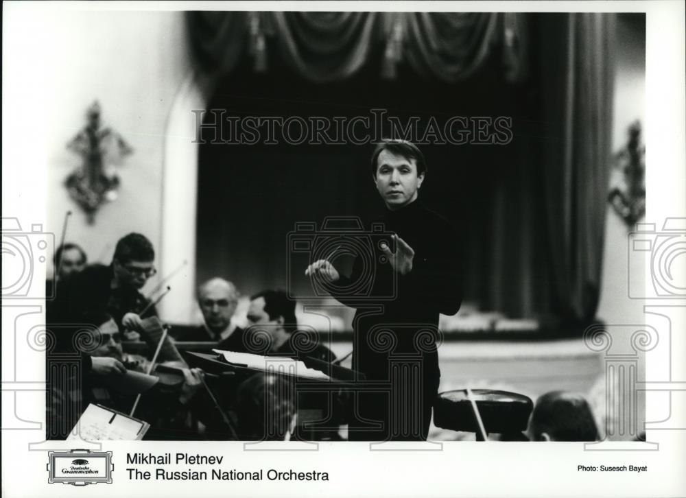 1997 Press Photo Mikhail Pletnev Conductor Russian National Orchestra - Historic Images