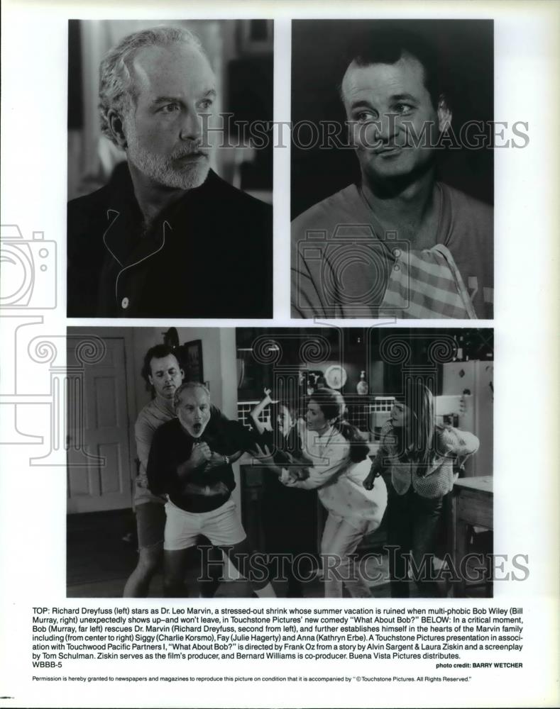 1992 Press Photo Richard Dreyfuss and Bill Murray in What about Bob - cvp45028 - Historic Images