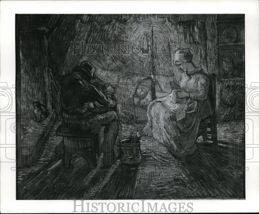 1961 Press Photo A Vincent Van Gogh oil on canvas from his collection - Historic Images