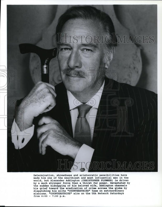1990 Press Photo Christopher Plummer in Counterstrike - cvp44443 - Historic Images