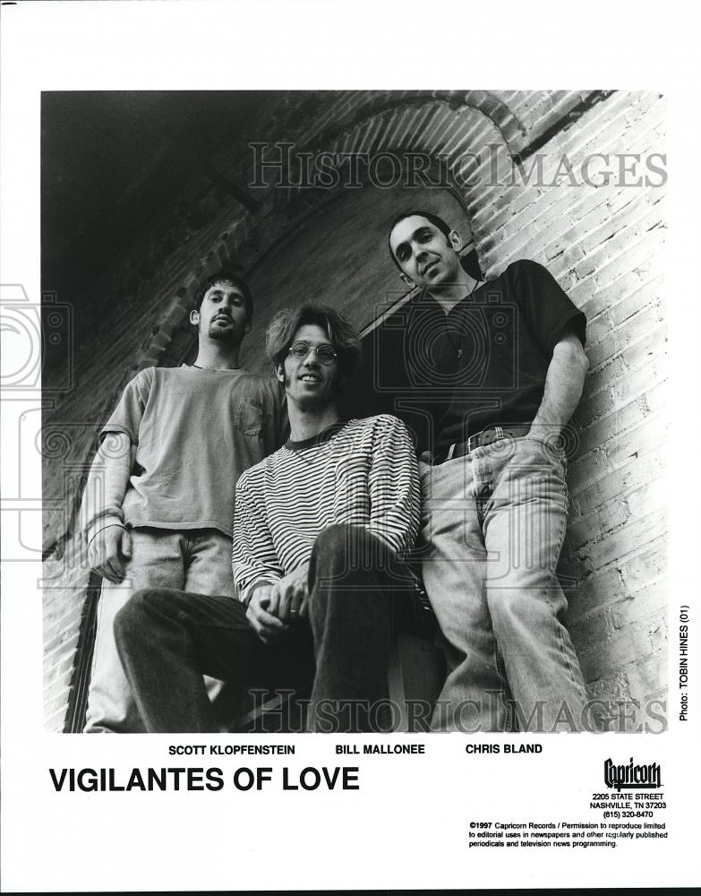 1997 Press Photo Scott Klopfenstein Bill Mallonee Chris Bland Vigilantes of Love - Historic Images