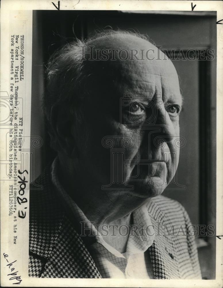 1978 Press Photo Virgil Thompson, famous American composer - cva52064 - Historic Images