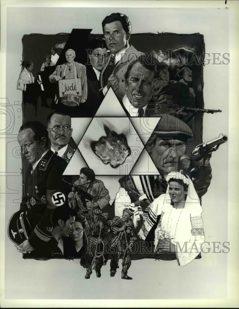 1979 Press Photo Holocaust Rosemary Harris Marius Goring Blance Baker Joseph Bot - Historic Images